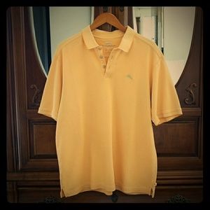 Tommy Bahama peach polo shirt